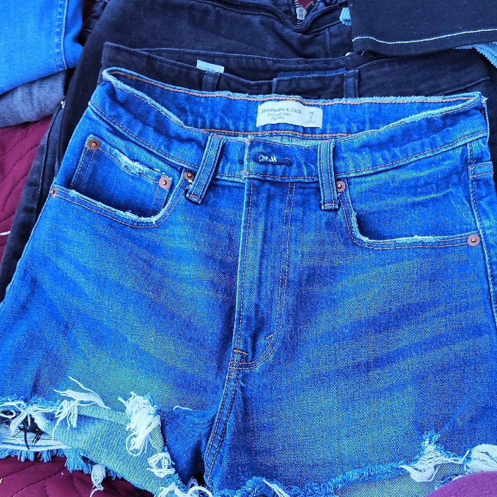 Women's Blue Denim Shorts